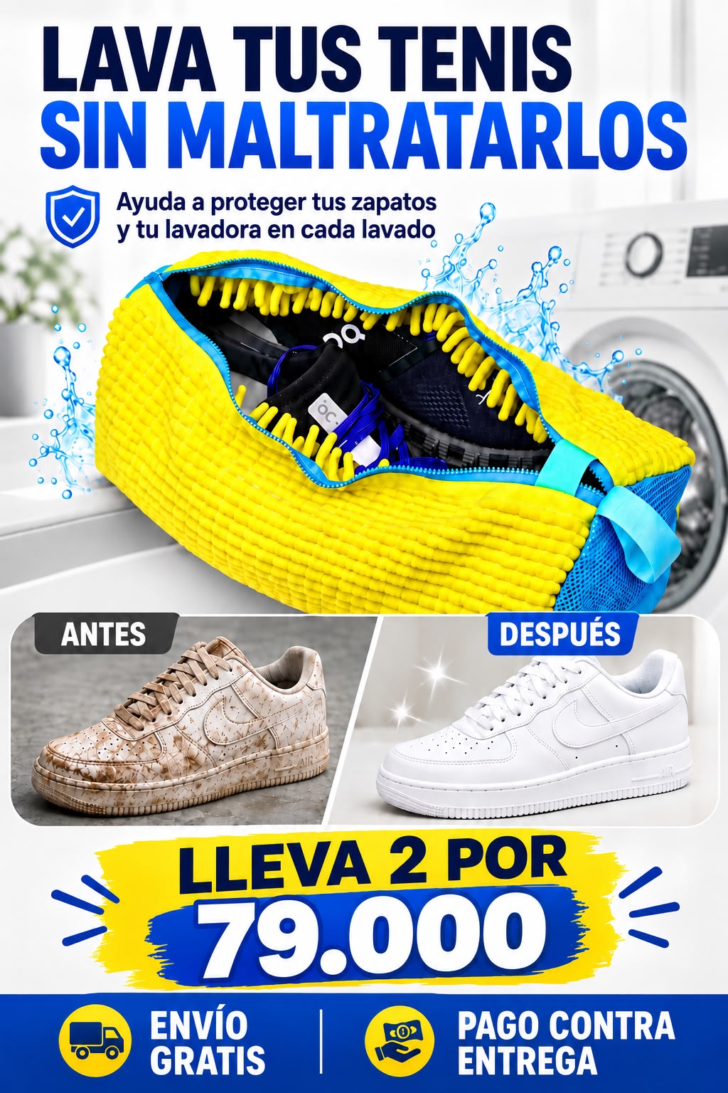PAGA 1 LLEVA 2 - BOLSA PARA LAVAR ZAPATOS